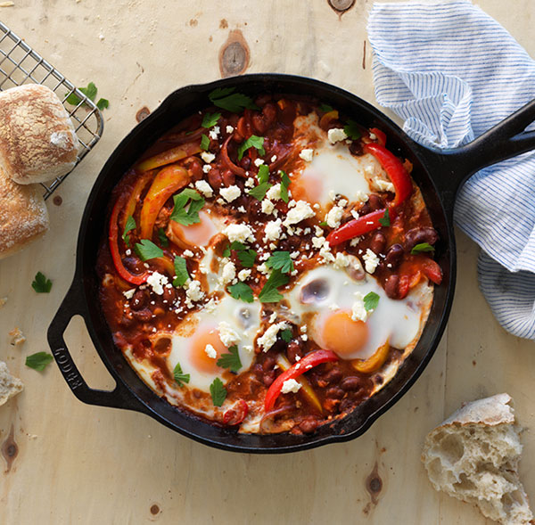 Café-style baked eggs and beans | New World