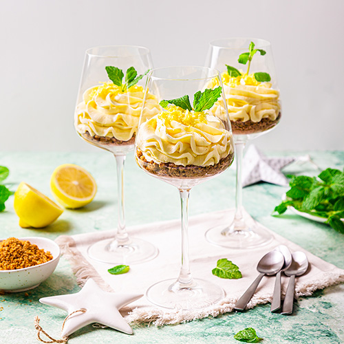 Lemon and Ginger Cheesecakes