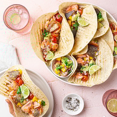 salmon taco